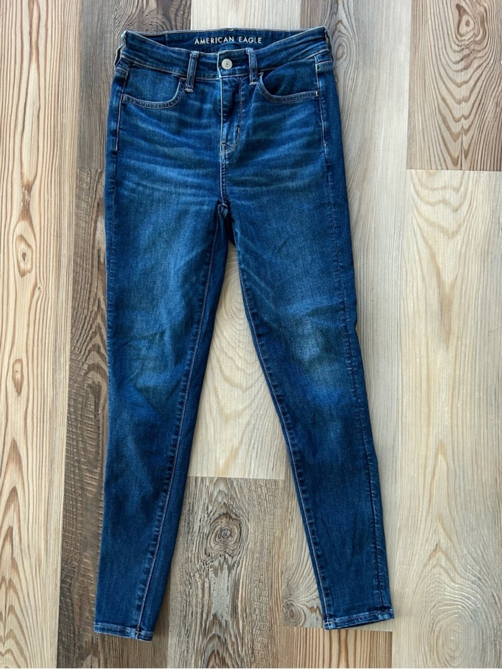 American Eagle Outfitters Dark Blue Women's Skinny Jeans